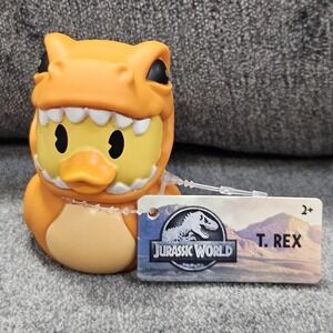 NEW Duckalooz - Jurassic World - T-rex - 2.5" Dinosaur Rubber Duck